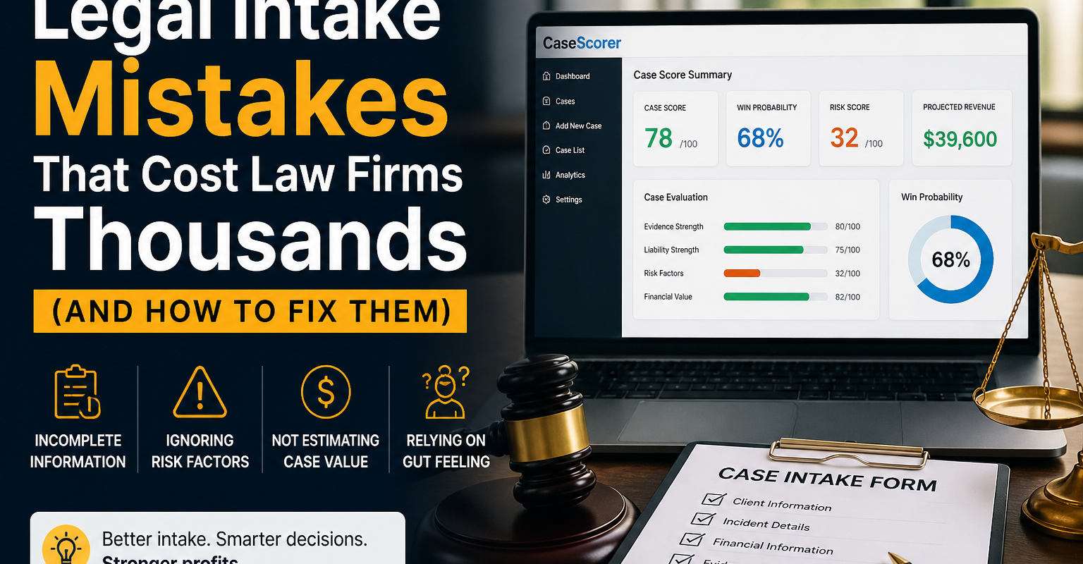 Legal Intake Mistakes That Cost Law Firms Thousands